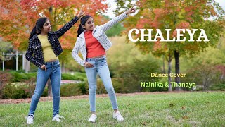 Chaleya Hindi  JAWAN  Dance Cover  Nainika amp Thanaya [upl. by Aerdnaxela218]