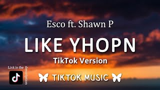 Esco  Like Yhop ft Shawn P x Unwritten TikTok RemixLyrics Staring at the blank page before you [upl. by Felipa]