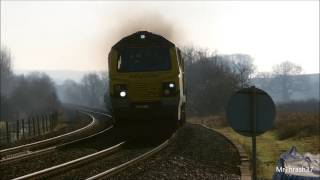 HD 70016 on 6Y46 Llandeilo Junction  Crewe Basford Hall Engineers 170213 [upl. by Ausoj996]