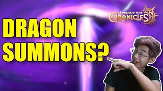 Summoning for Dragons Dark Dragon Incoming cap  Summoners War Chronicles [upl. by Idner898]