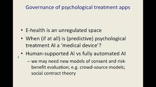 Bioethics of Digital Tools in mental health by Ilina Singh [upl. by Rawden491]