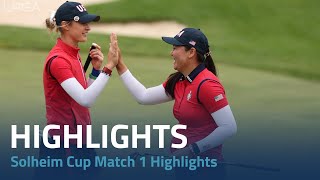 Solheim Cup 2024  Match 1 Highlights [upl. by Herrmann673]