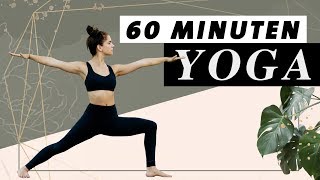 Yoga Flow 60 Minuten  Ganzkörper Programm  Selbstbewusstsein und innere Stärke [upl. by Artie254]