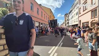 PART 7 Backfischfest Parade 2024 in Worms A Spectacular Display of Tradition and Community [upl. by Nomihs293]