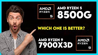 AMD Ryzen 5 8500G vs AMD Ryzen 9 7900X3D Comparison [upl. by Vasiliu]