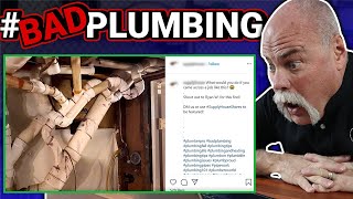 Real Plumber Reacts to BadPlumbing on Instagram [upl. by Gladine]