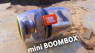 Making a mini jbl boombox speaker super bass [upl. by Therine116]