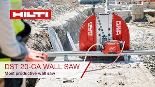 Hilti DST 20CA Wall Saw  Features and Benefits [upl. by Yrdua]