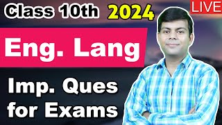 English Language  Live Practice  Class 10th ICSE 2024 Board Exams [upl. by Romney61]