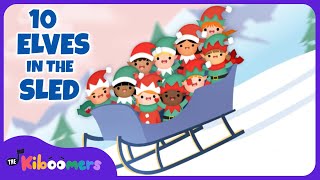 Ten Elves in the Sled  The Kiboomers Preschool Songs amp Nursery Rhymes for Christmas [upl. by Beach]