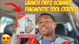 LAUNCH Professional OBD2 Scanner Diagnostic Tool CR3008 Review [upl. by Dilks]