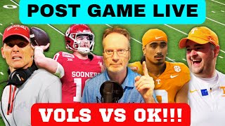 POST GAME LIVE VOLS VS OKLAHOMA TENNESSEE FOOTBALL OKLAHOMA FOOTBALL [upl. by Carlina]