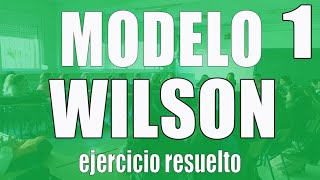 Modelo de Wilson Ejercicio resuelto [upl. by Haik664]