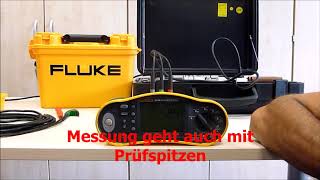 Fluke 1654 Die Prüfung des FI  RCD Fehlerschutzschalters mit ansteigendem Auslösestrom [upl. by Penney232]