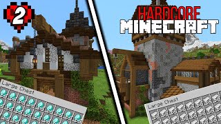 I Built a DIAMOND and IRON Mine in Hardcore Minecraft [upl. by Atirak]