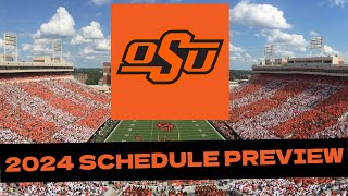 Oklahoma State 2024 College Football Schedule PreviewProjected Record [upl. by Broek]