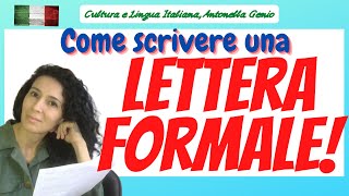 LETTERA MAIL FORMALE CELI4 CELI5 How to write a FORMAL email in Italian [upl. by Adlaremse368]