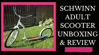 Schwinn Kickbike Adult Scooter  Unboxing and Review [upl. by Aruasi434]