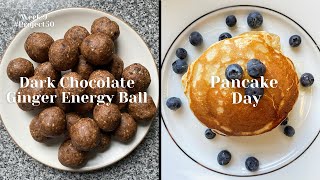 How I Made Delicious Ellas Ginger Energy Balls amp Some Pancakes  Busy Week [upl. by Spielman]