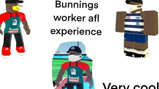 Bunnings worker afl experience part 2 Roblox afl evolution [upl. by Erasmus]