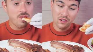 Asmr Mukbang Eat Tomahawk Steak wiith people 4 and 5 [upl. by Chrystal]