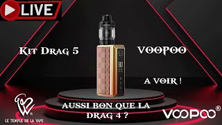 REVUE amp LIVE Kit Drag 5 VOOPOO [upl. by Rihana597]