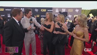 Critics Choice Awards Red Carpet Jennifer Aniston Reese Witherspoon amp Pedro Pascal [upl. by Katya]