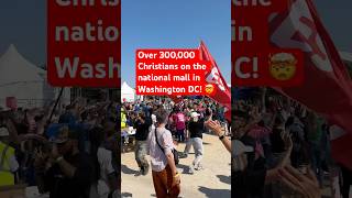 Over 100000 Christians on the national mall in DC 🤯 jesus revival america [upl. by Lorrimor854]