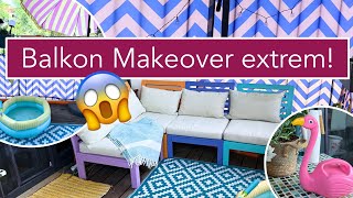 🌼 Mein LETZTES Balkon Makeover  EXTREME 🦩 [upl. by Ahtanoj376]