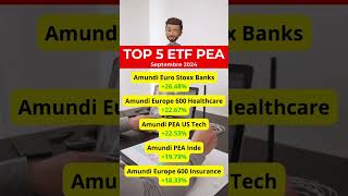 TOP 5 ETF PEA SEPTEMBRE 2024 etf bourse pea [upl. by Virgilia]