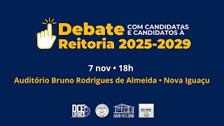 2º Debate entre as chapas que concorrem à Reitoria da UFRRJ [upl. by Bendick]