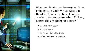 1Y0 204 Citrix Virtual Apps and Desktops 7 Administration Exam [upl. by Norahc]