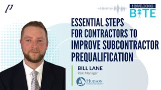 The Building BITE Essential Steps for Contractors to Improve Subcontractor Prequalification [upl. by Lathrope]