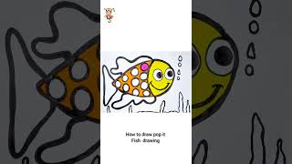 how to draw fish pop it drawing [upl. by Adiaj]