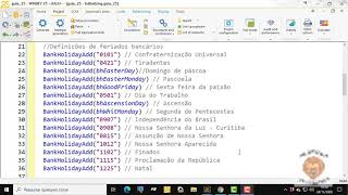 Guia Windev 25  aula 295  Usando a função BankHolyday da linguagem W [upl. by Paik]