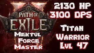 Titan Warrior  Mektul Forgemaster Boss Fight  Path of Exile 2 Beta Early Access PoE 2 [upl. by Anerhs920]