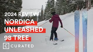 2024 Nordica Unleashed 98 Tree Ski Review  Curated [upl. by Aterg537]