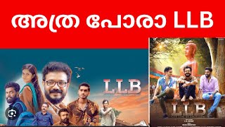 LLB Malayalam movie review  Sreenath Bhasi Anoop Menon  Sudheesh  The speech maker opinion [upl. by Aiouqes]