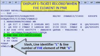 028 DISPLAY ETICKET RECORD شرح لكيفية عرض تفاصيل التذكرة TWDflv [upl. by Malanie]