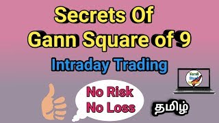 How to trade intraday trading using by gann square of Nine TAMIL [upl. by Yentruok127]