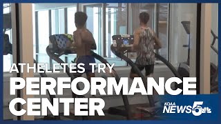 Elite athletes try new Hybl Sports Medicine and Performance Center [upl. by Kristyn]