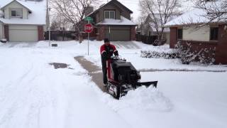 Toro Dingo 413 with 36 blade plowing snow [upl. by Starobin480]