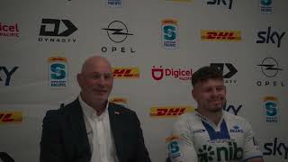 Post Match Press Conference vs Moana Pasifika Round 6 Super Rugby Pacific [upl. by Euqenimod]