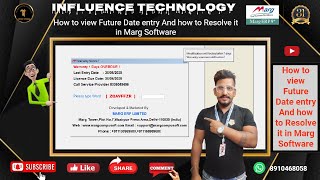 How to view Future Date entry And how to Resolve it in Marg Software [upl. by Par]