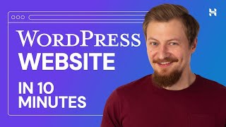 How to Create a WordPress Website in 10 Minutes Using Hostinger [upl. by Armillda]