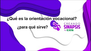 ¿Qué es la orientación vocacional y para qué sirve [upl. by Renrew]