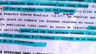 l imposture du vaccin antitétanique prouvé sur les docs de 2 laboratoires de bactériologies [upl. by Asserrac]