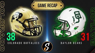 Colorado vs Baylor Game Recap  College Football Week 4 [upl. by Elyrrad]