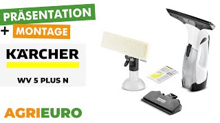 Produkt und Montagevideo Kärcher WV 5 Plus N Fensterreiniger  37V 2Ah [upl. by Ycat]