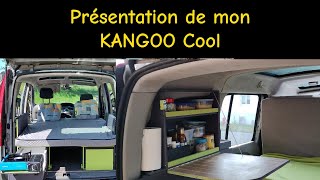 Présentation de mon Kangoo aménagé en camping car pour 2 personnes KANGOO COOL [upl. by Notlrac]